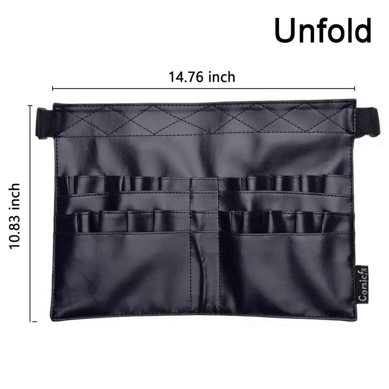 Comicfs Makeup Brush Bag A1 Professional Cosmetic Holder 28 Pockets Organizer Apron with Artist Belt Strap/Belt Light Weight - Image 5